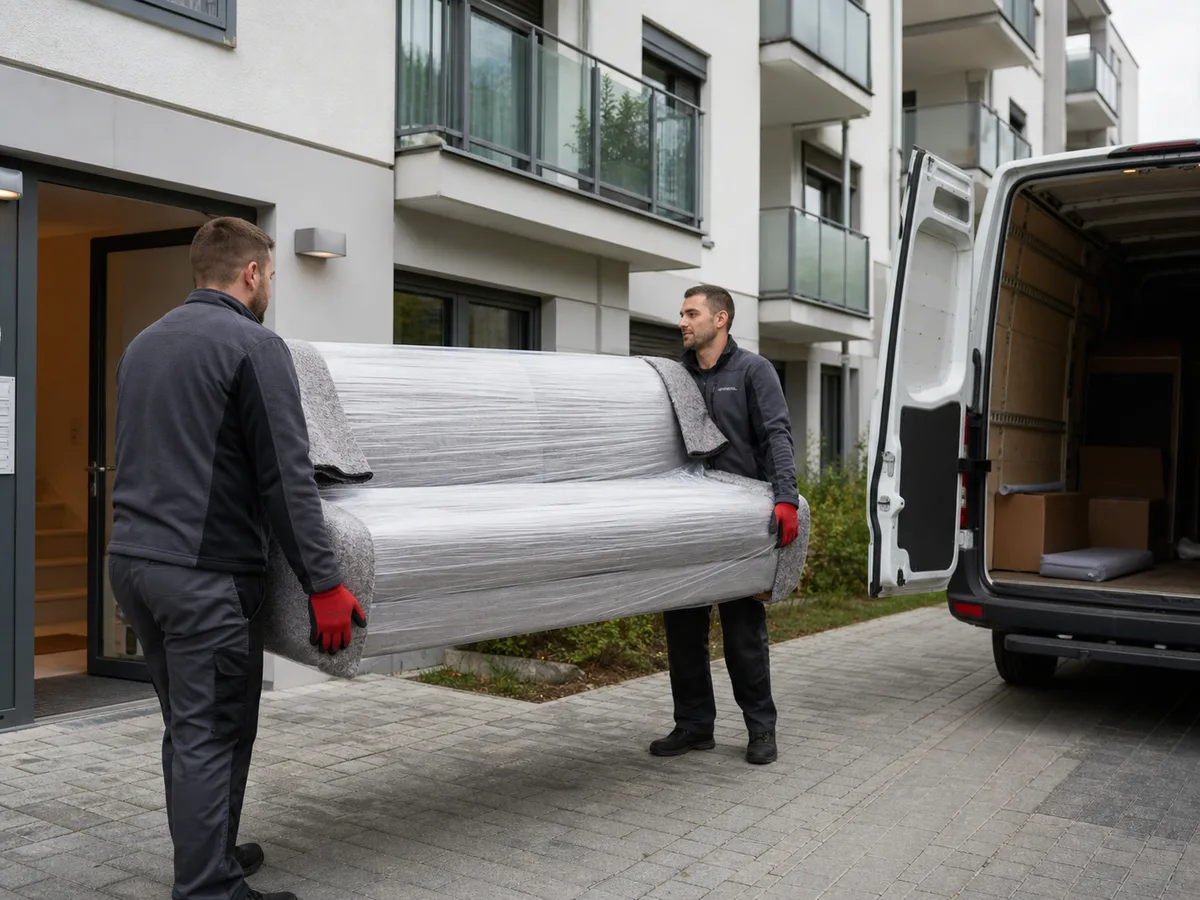 Umzug in einer modernen Dortmunder Wohnanlage