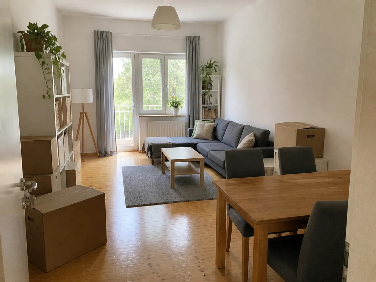 Wohnraum als Foto für die Umzugsanfrage
