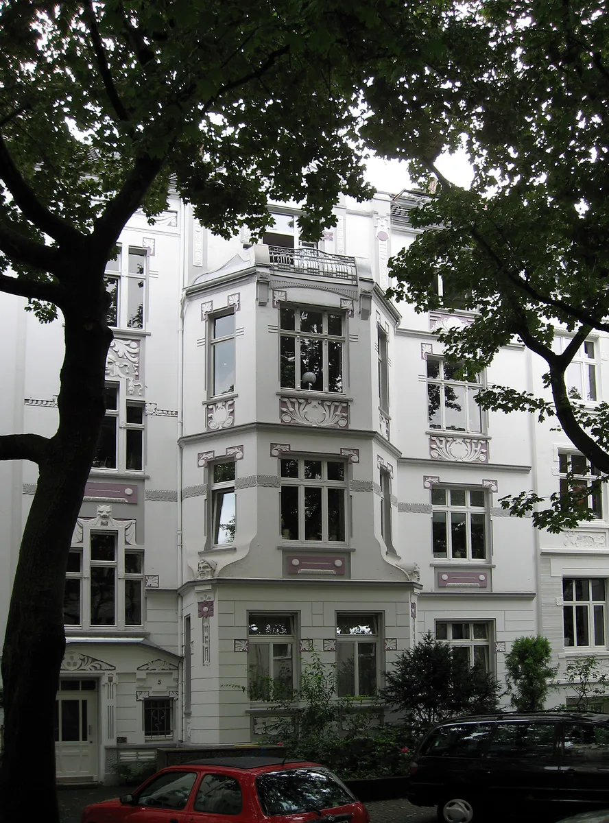 Altbaufassade in der Arneckestraße im Dortmunder Kreuzviertel