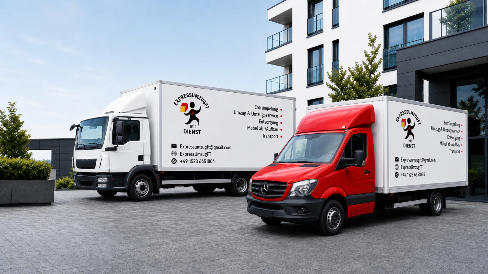 Fahrzeuge von Express Umzug FT für Umzüge in NRW